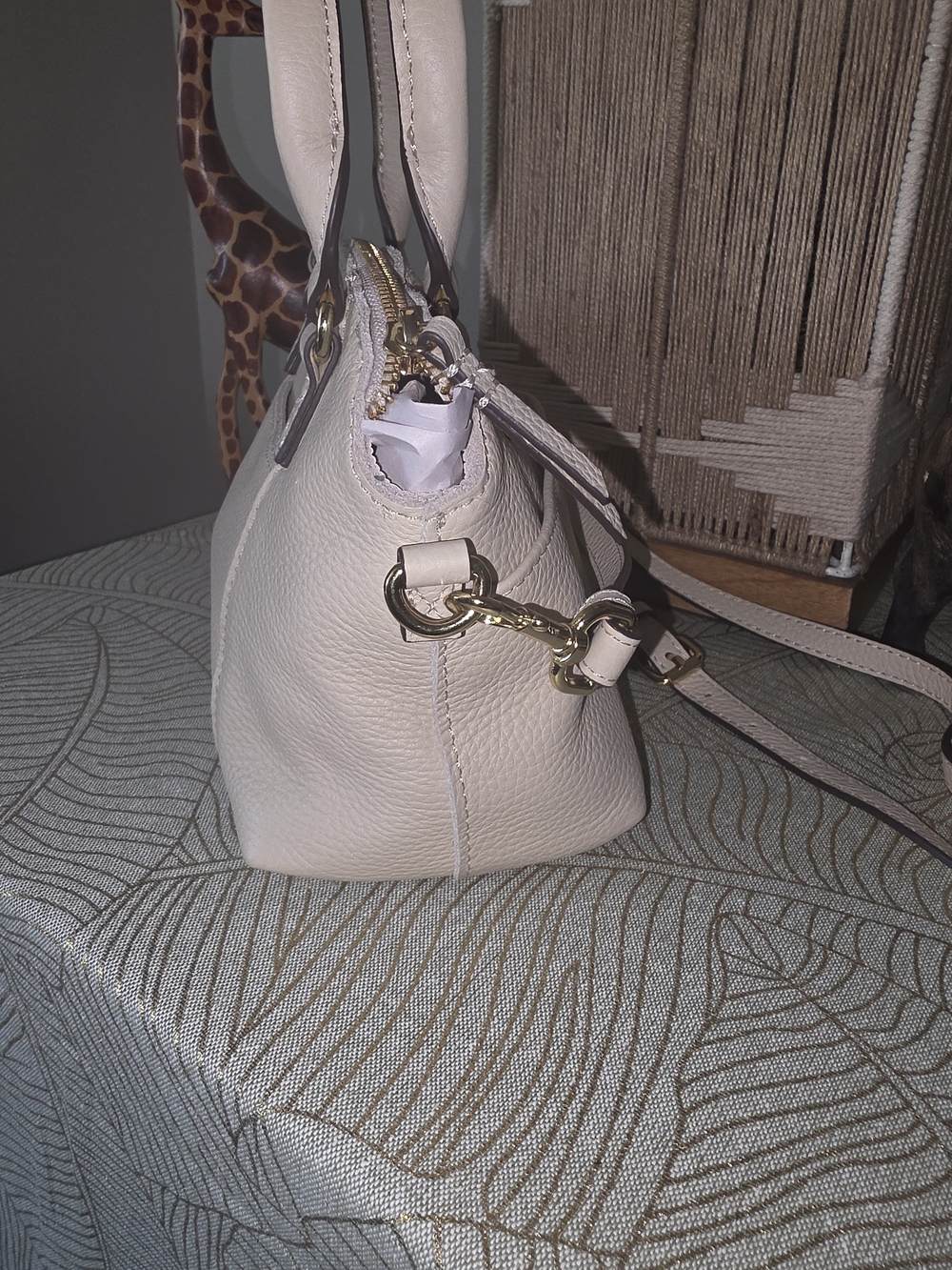 American Leather Co. - Pebbled Carrie Mini Dome Crossbody - Picture 4 of 9